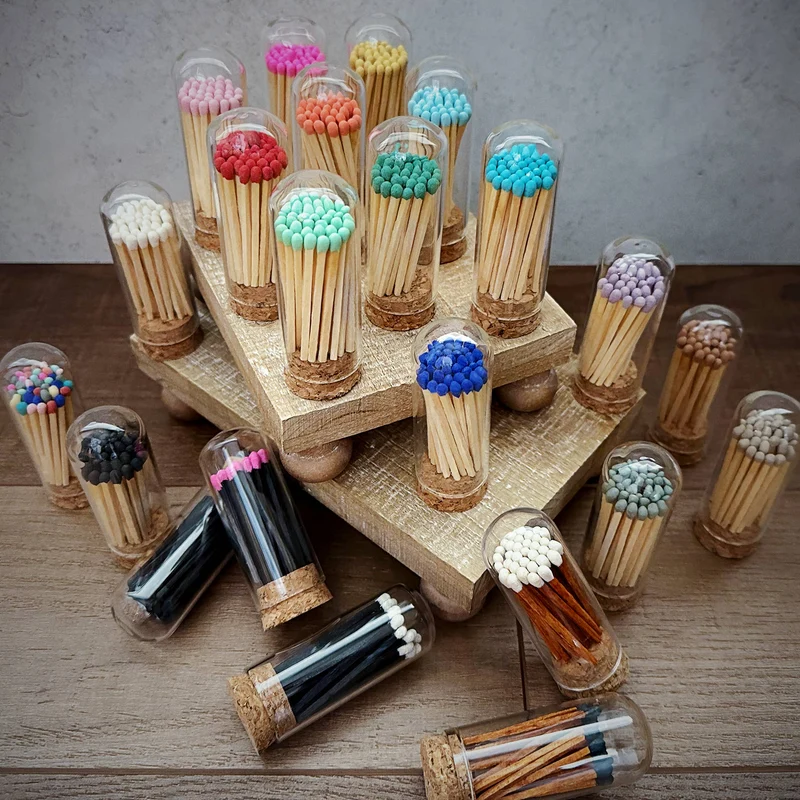 2" Matches in Mini Cloche - Various Colors