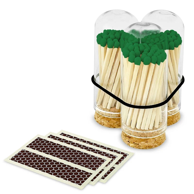 2" Matches in Mini Cloche - Various Colors