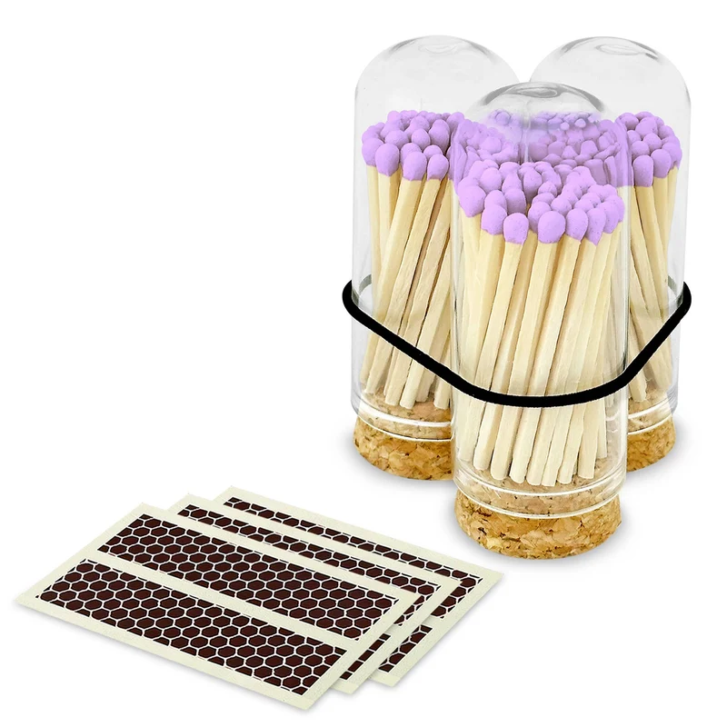 2" Matches in Mini Cloche - Various Colors