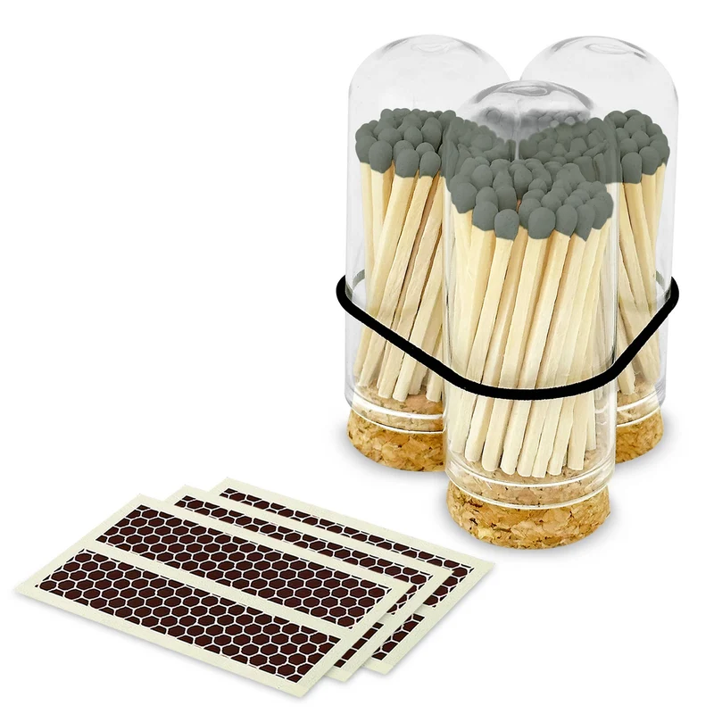 2" Matches in Mini Cloche - Various Colors