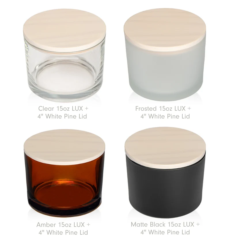 Lid - 4" LUX Wood - 12pk