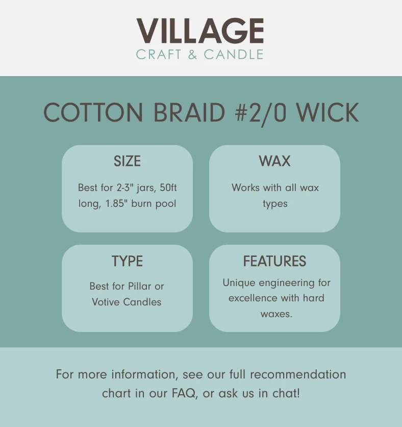 Cotton Braid #2/0 Wick