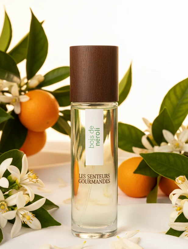 Eau de Parfum BOIS DE NÉROLI – Bergamote, Néroli & Vétiver – 88% Naturel – 15ml – LES SENTEURS GOURMANDES