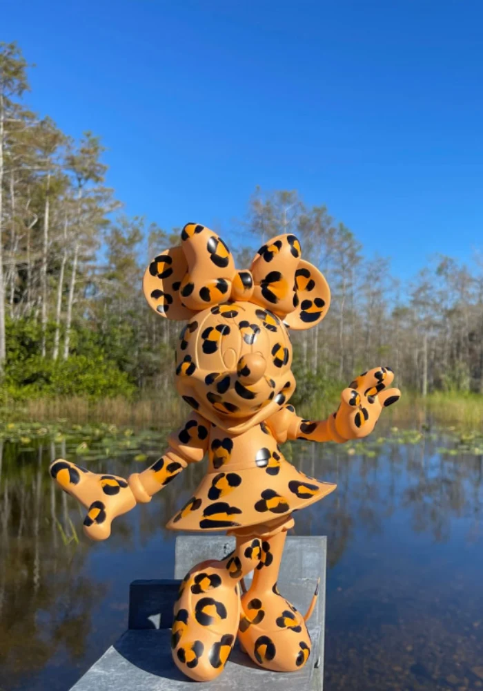 Minnie Welcome Léopard Mat