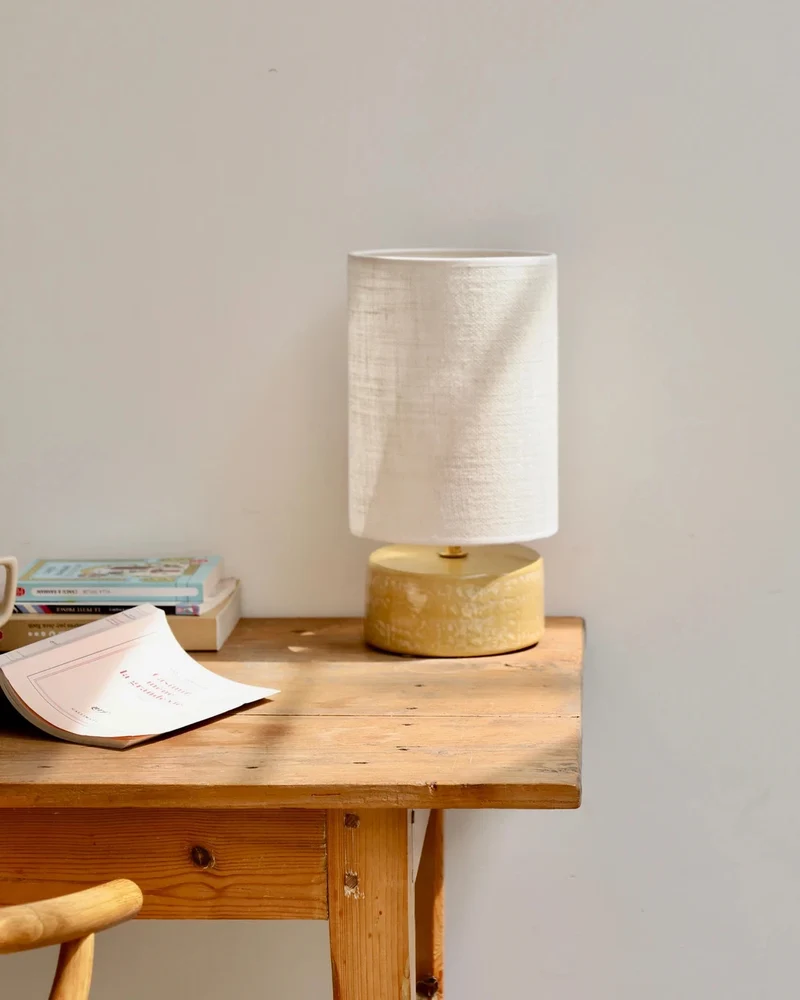 Lampe cylindre safran S