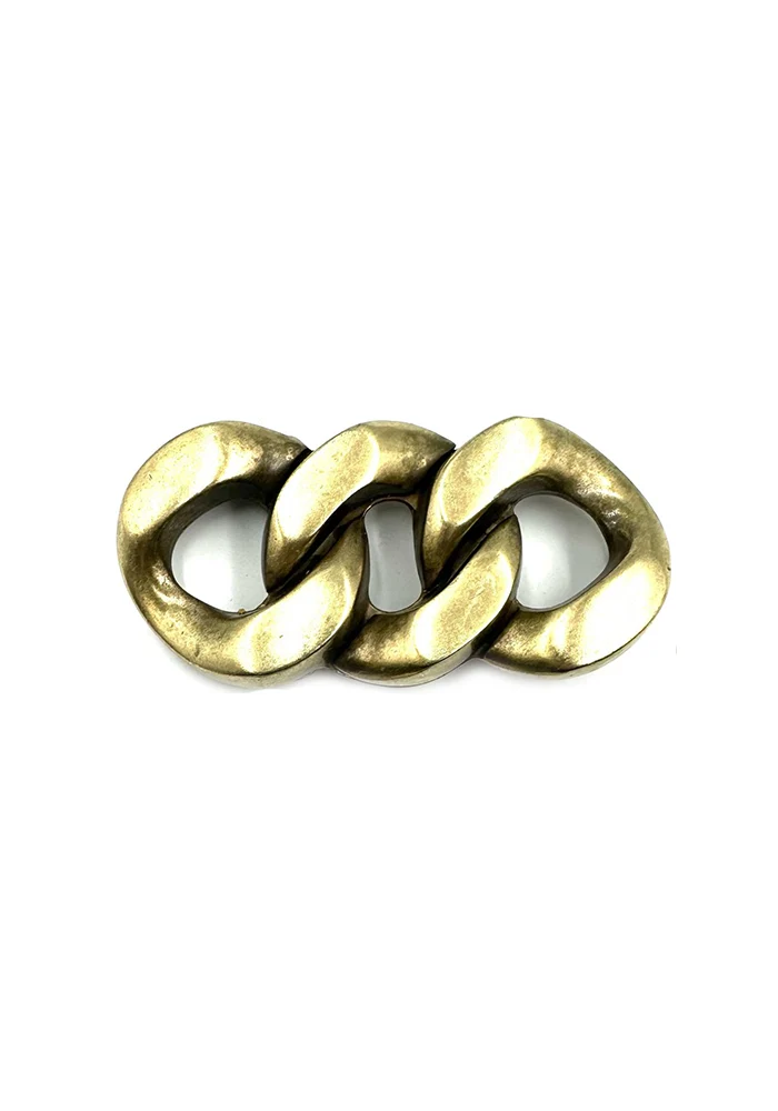 Boucle De Ceinture N14 Métal Doré