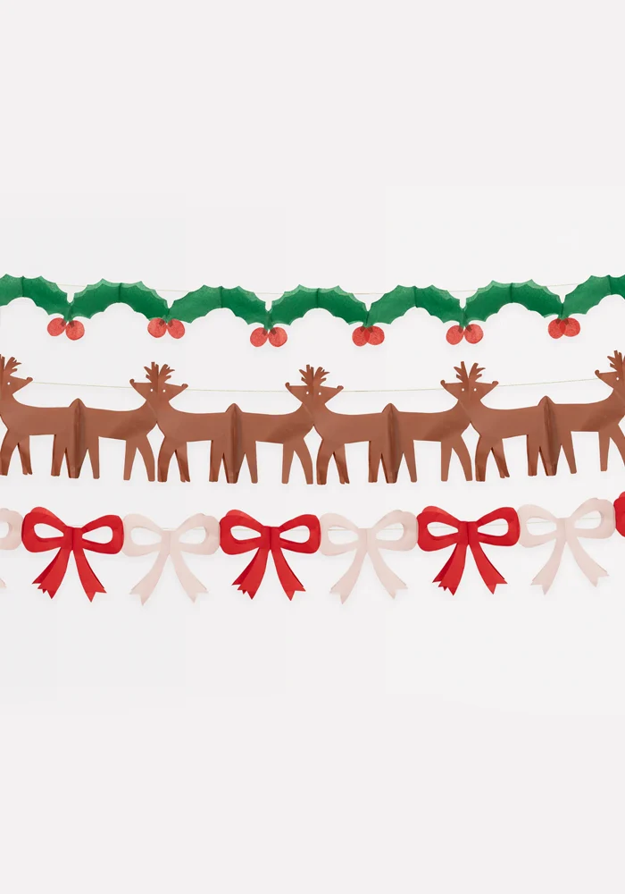 Assortiment De 3 Guirlandes De Noël