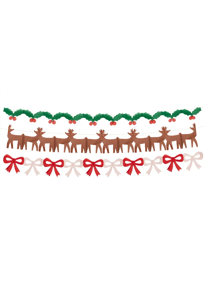 Assortiment De 3 Guirlandes De Noël