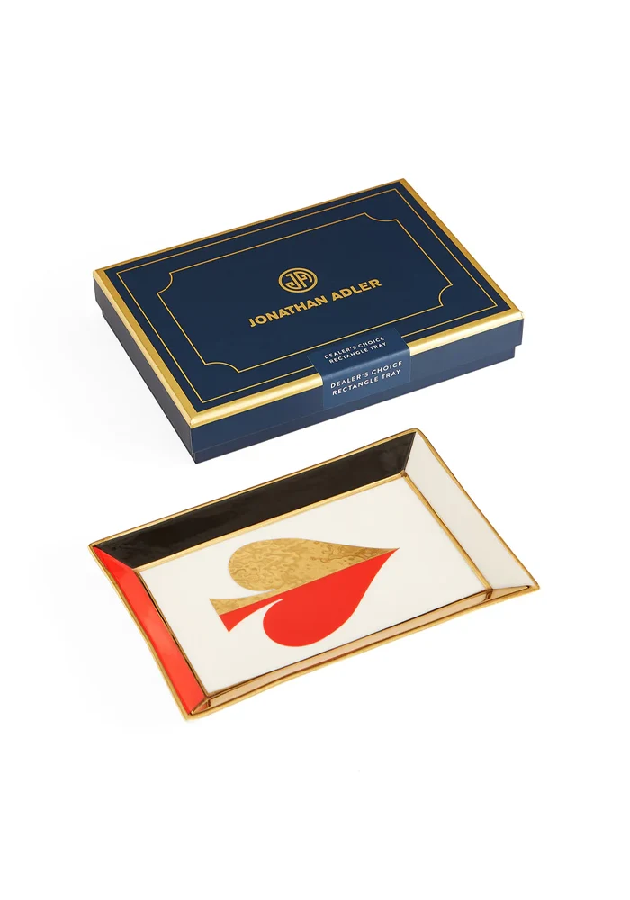 Vide Poche Rectangle Dealer's Choice Pique