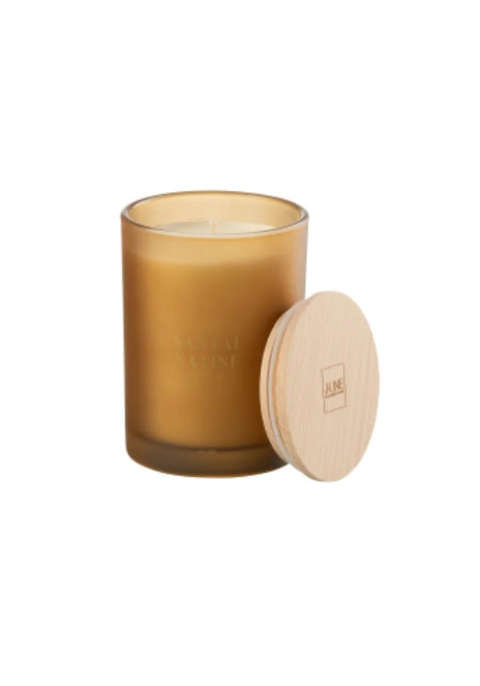 Bougie 38h Santal Satiné