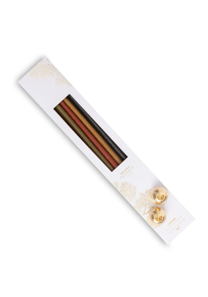 Coffret Darbar Cierges Et Bougeoirs Gemmes