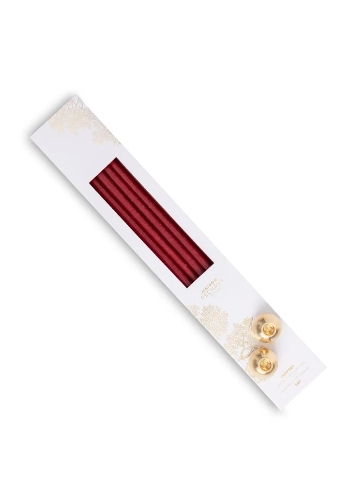 Coffret Pomme D'Amour Cierges Et Bougeoirs Gemmes