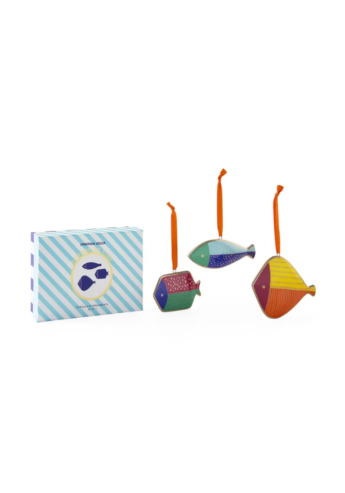 Set De 3 Décorations À Suspendre Banc De Poissons