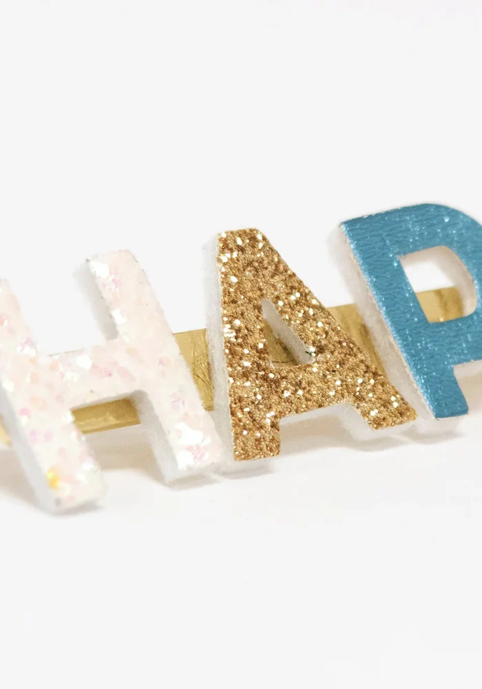Barrette Longue Message Happy