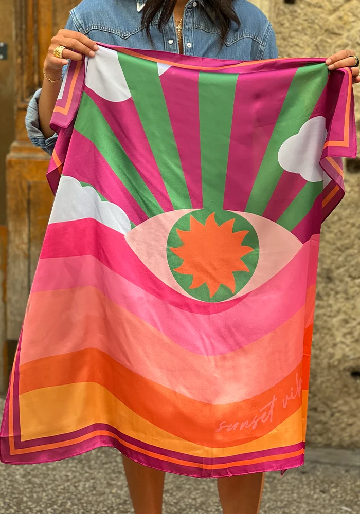 Foulard Ibiza Sunset - Édition Limitée