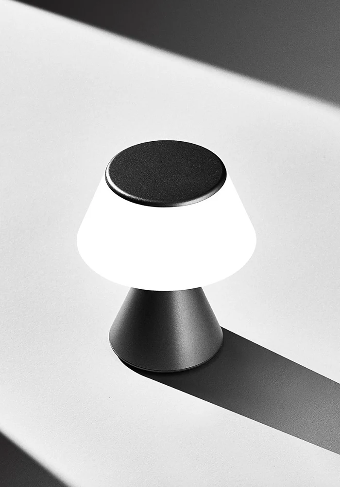 Lampe Luma M Gris Métallique