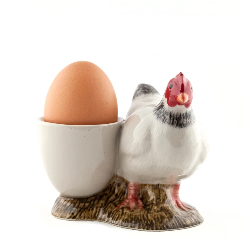 Coquetier poule blanche
