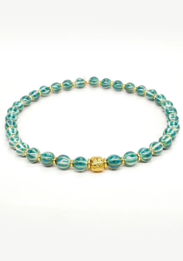 Bichou Collier-Chouchou Céramique Vert D'Eau