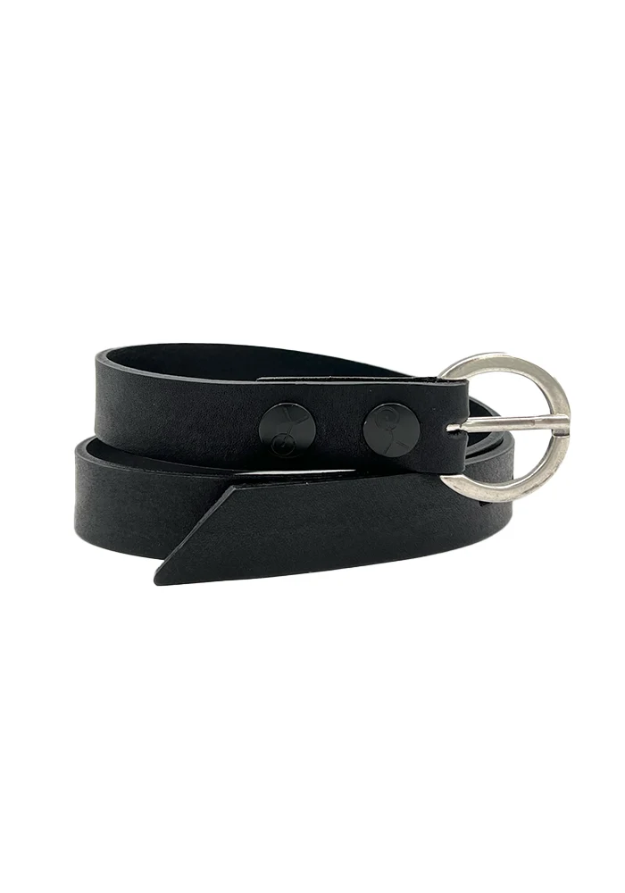 Ceinture En Cuir Preto Noir