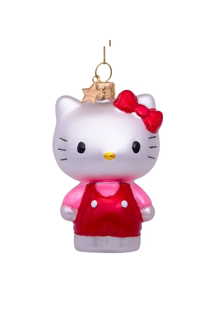 Décoration À Suspendre Hello Kitty Salopette Rouge