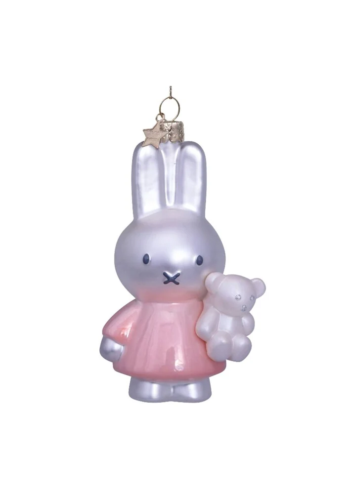 Décoration À Suspendre Miffy Avec Ours En Peluche Baby Pink