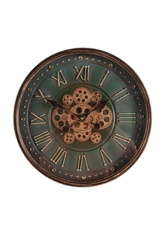 Horloge Ronde Avec Mécanisme Apparent