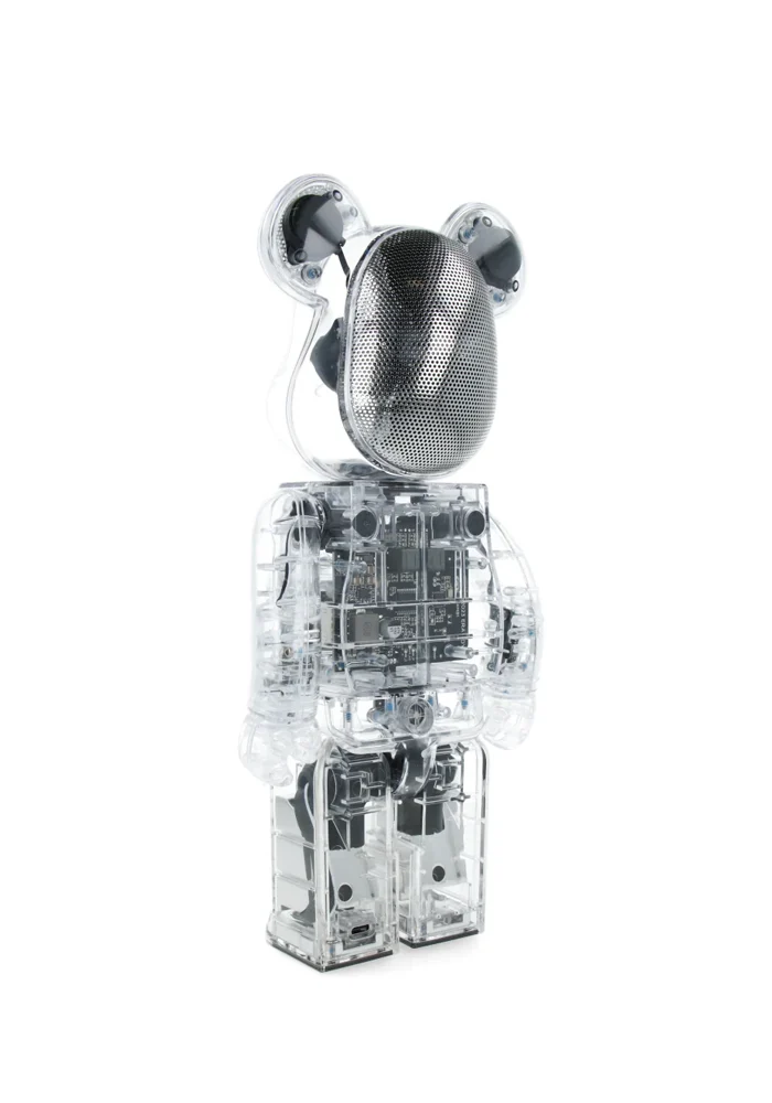 Statue Bearbrick Enceinte Clear Rinaro