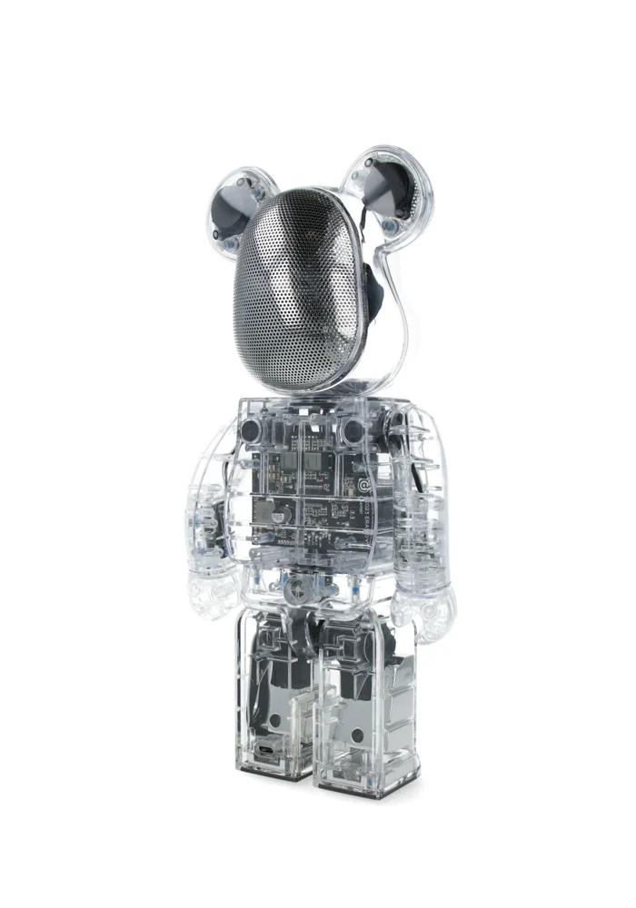 Statue Bearbrick Enceinte Clear Rinaro