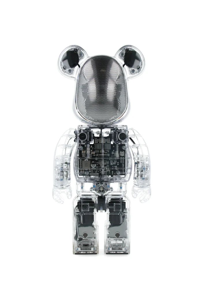 Statue Bearbrick Enceinte Clear Rinaro