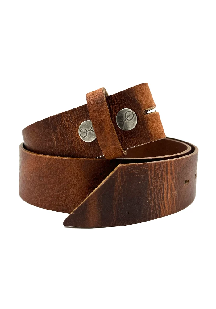 Tige De Ceinture Cuir Preto Havane