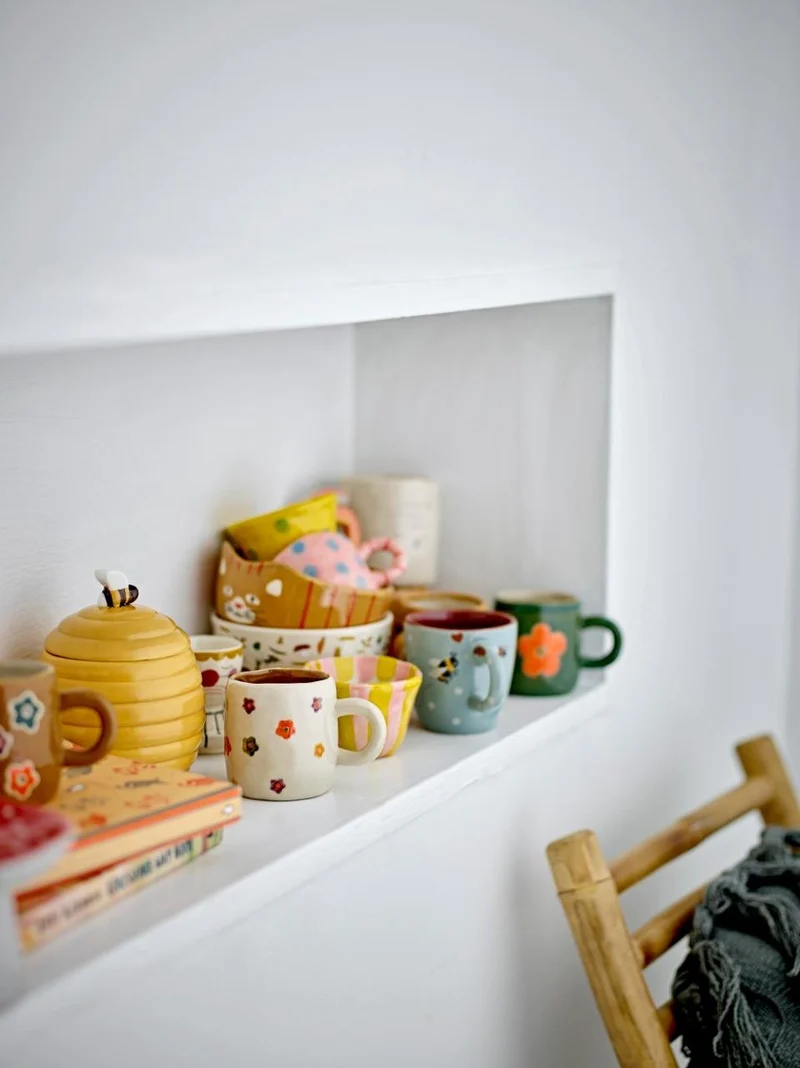 Mini tasse fleur blanc