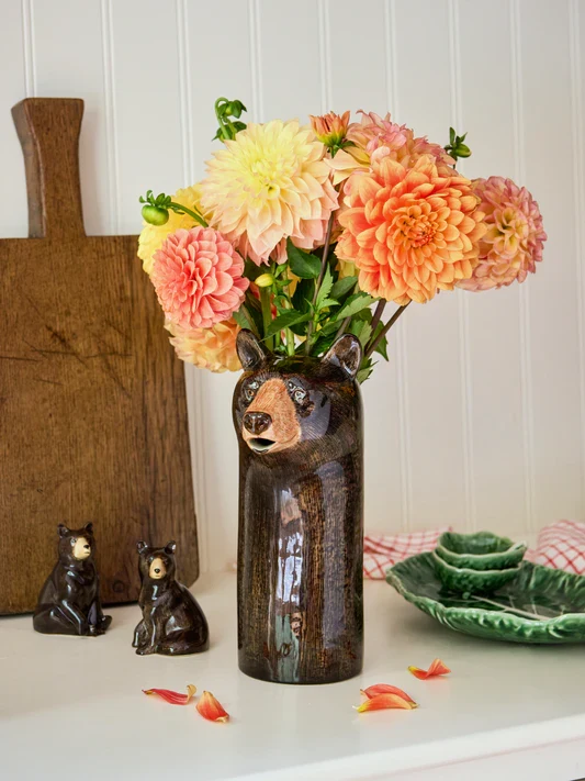 Vase ours brun