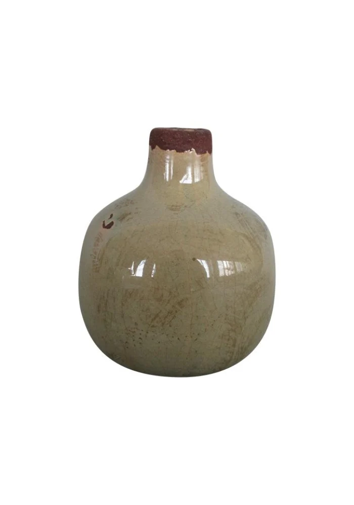 Vase En Céramique Émaille Vert