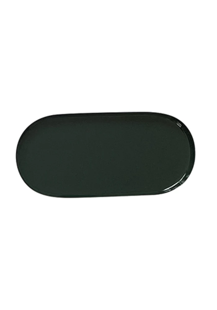 Plateau Ovale Vert Sapin