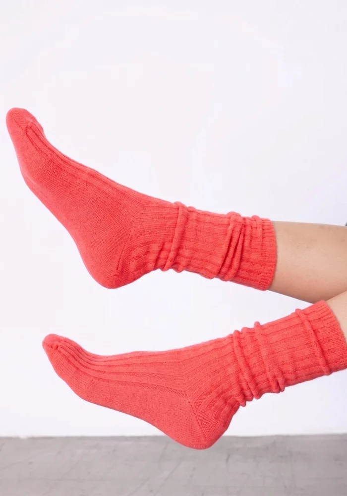 Chaussettes Cachemire Irene Flamingo