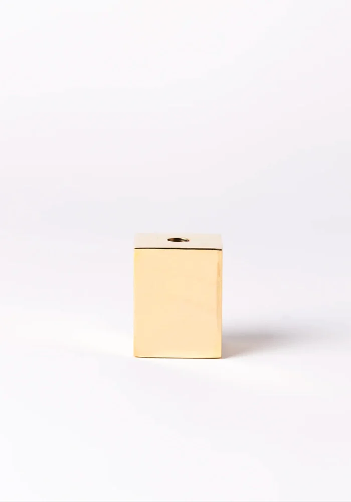 Bougeoir Rectangulaire Doré