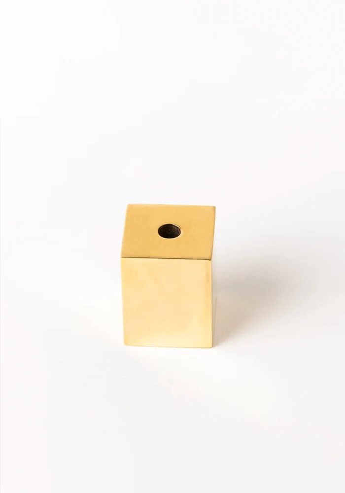 Bougeoir Rectangulaire Doré