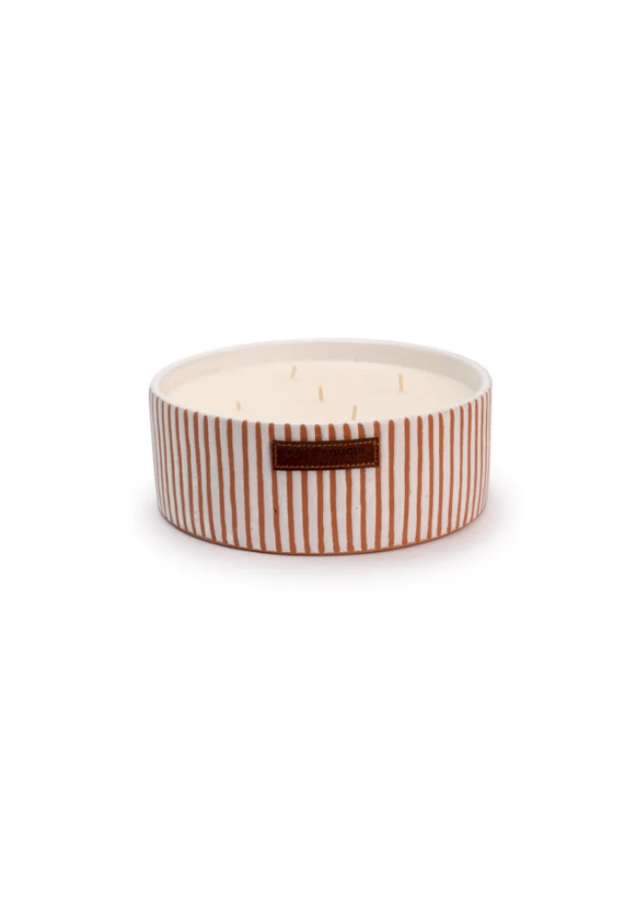 Bougie En Ceramique Zebre Terra S Senteur Kamoun /cire 100% Vegetale / 40h 1meche D7cm H9cm