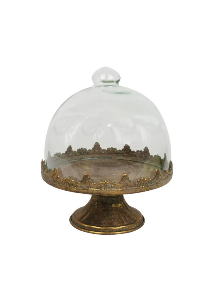 Cloche En Verre Plateau Grand