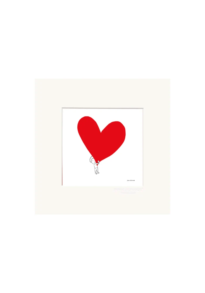 Affiche Garçon Coeur Soledad 22x22