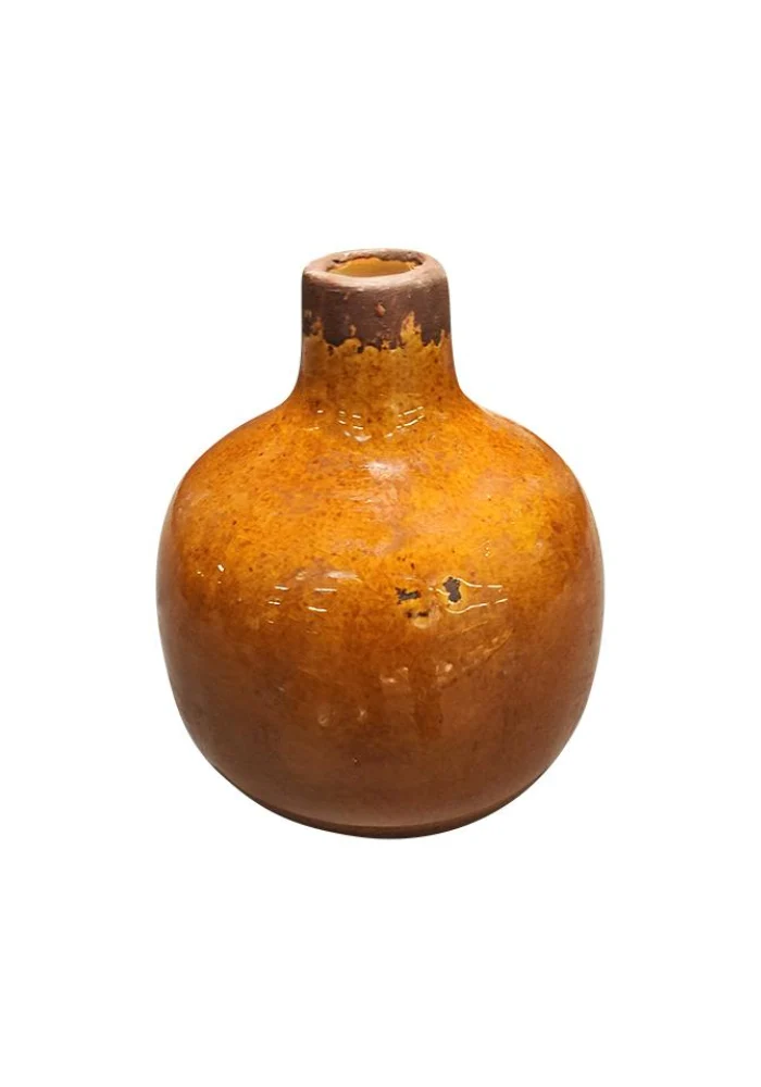 Vase En Céramique Émaille Orange