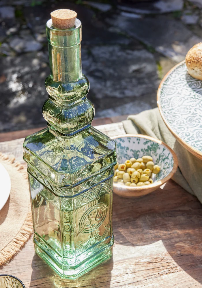 Bouteille En Verre XL Vert Clair